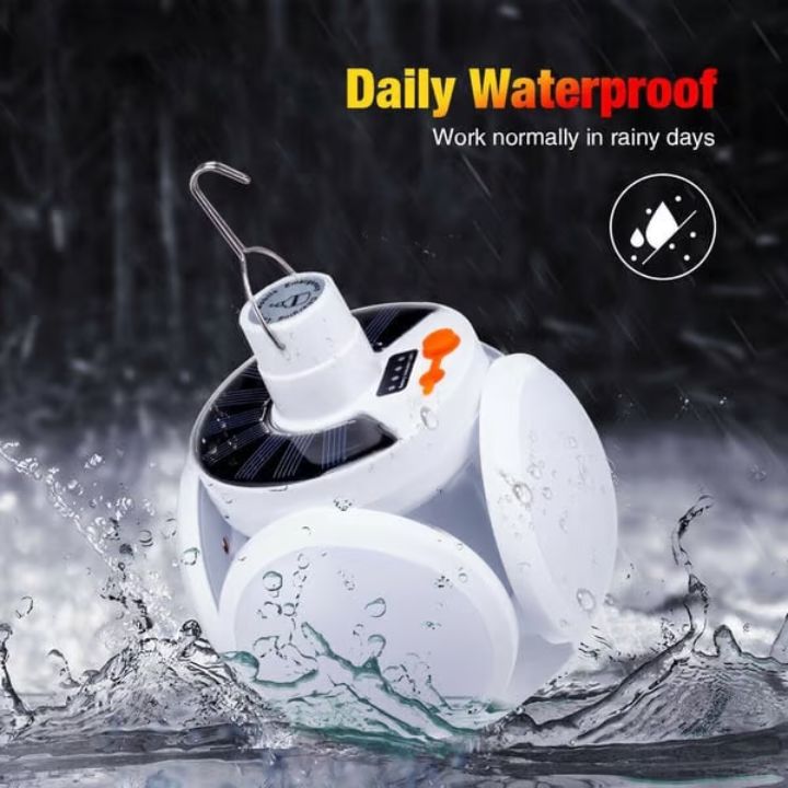 Faltbar Solar-LED-Lampe mit Clip – Bewegungsgesteuert & kabellos