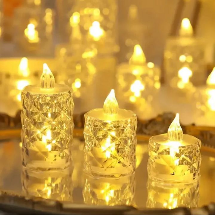 2+1 Gratis | Kristall LED-Kerze – Flammenlos, Sicher & Stilvoll