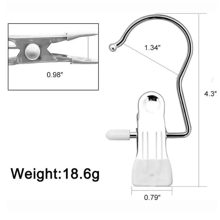Edelstahl-Kleiderclip – Robuste Hänger