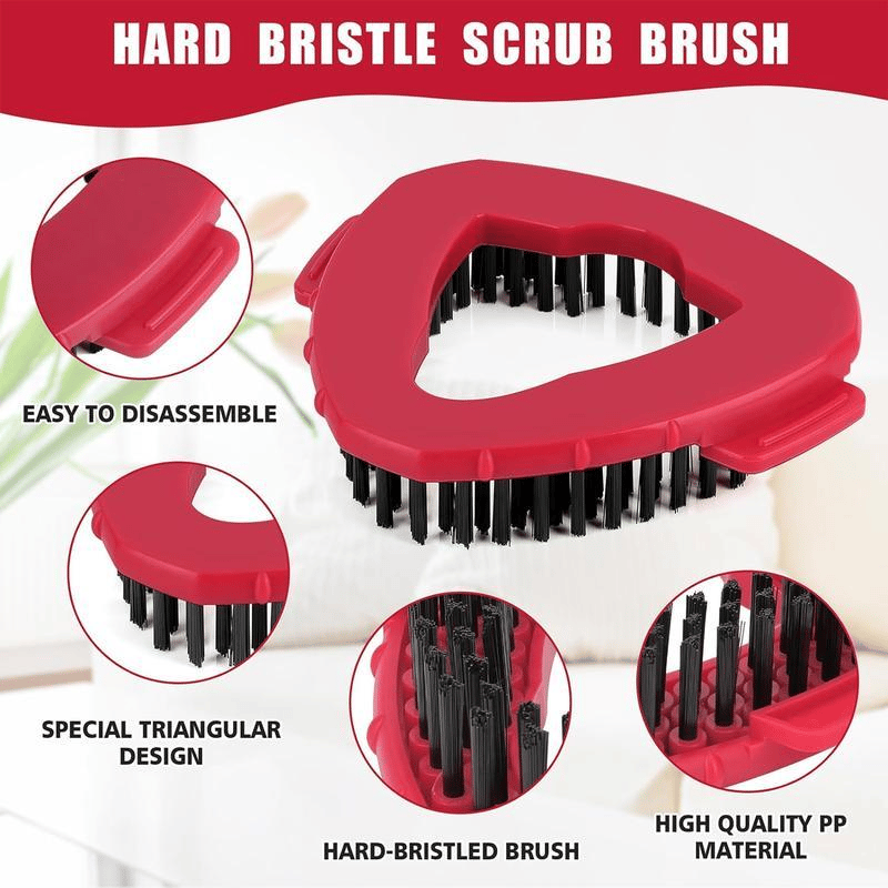 5-teiliges Ersatz-Set für Spin-Mopp – enthält 3 Mikrofaser-Mopptücher + 2 Bürsten für gründliche Reinigung!