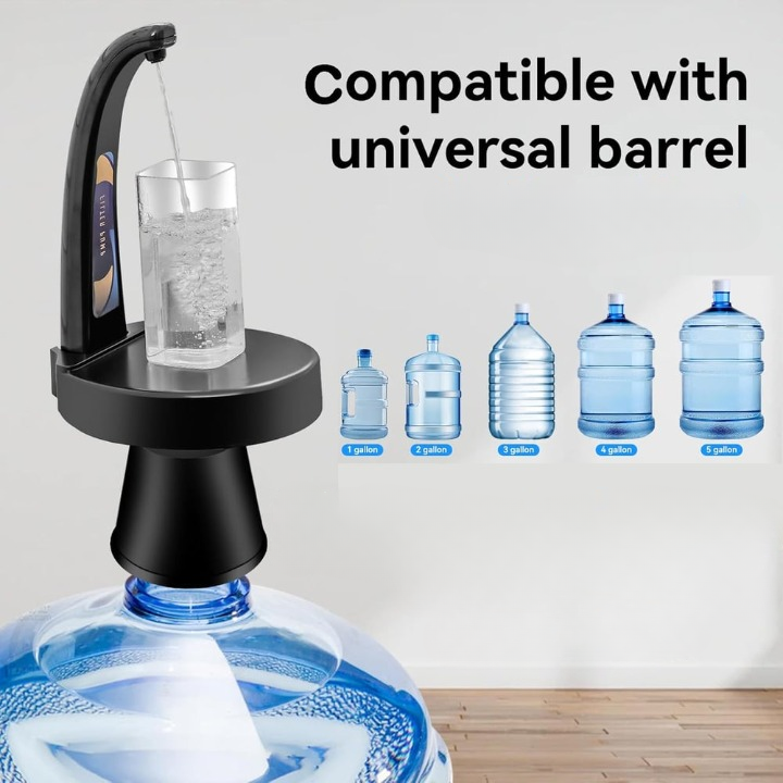 Wasserdispenser mit Gravitätssensor – Kabellose Tischpumpe für 1–5 Gallonen