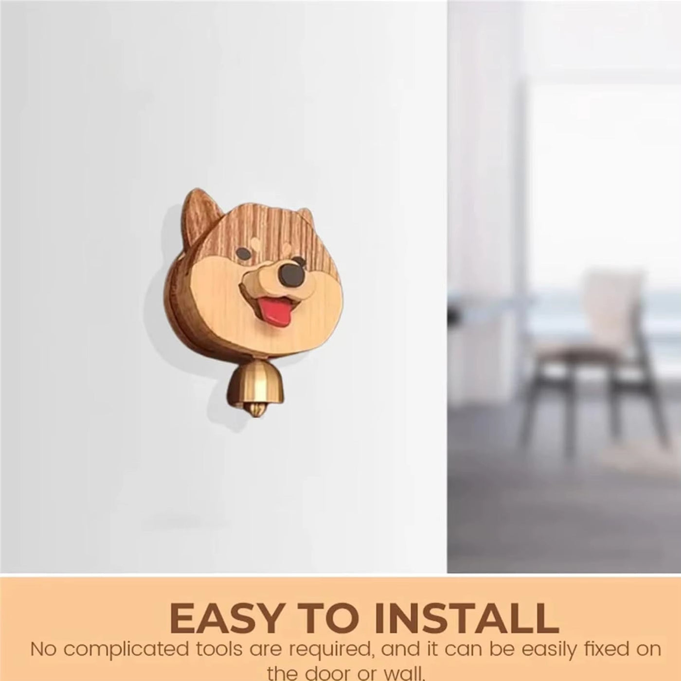 Holzglockenspiel Türglocke Shiba Inu – Niedlicher & Willkommener Charme