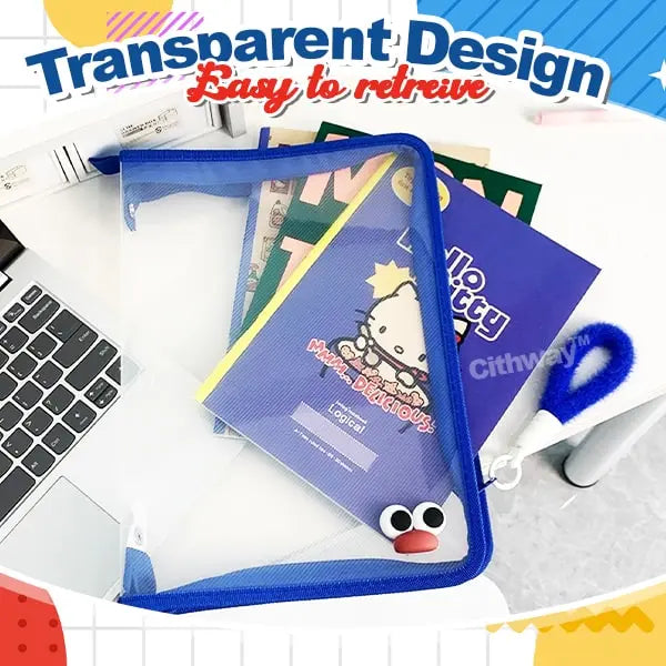 A4-Reißverschlussmappe zur Dokumentenorganisation