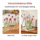 Anpassbare Blumenvase mit Scharnier