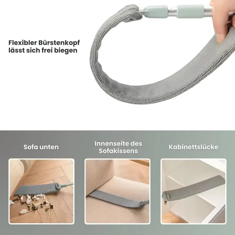 Ausziehbarer Teleskop-Staubpinsel für Fugen und Ecken