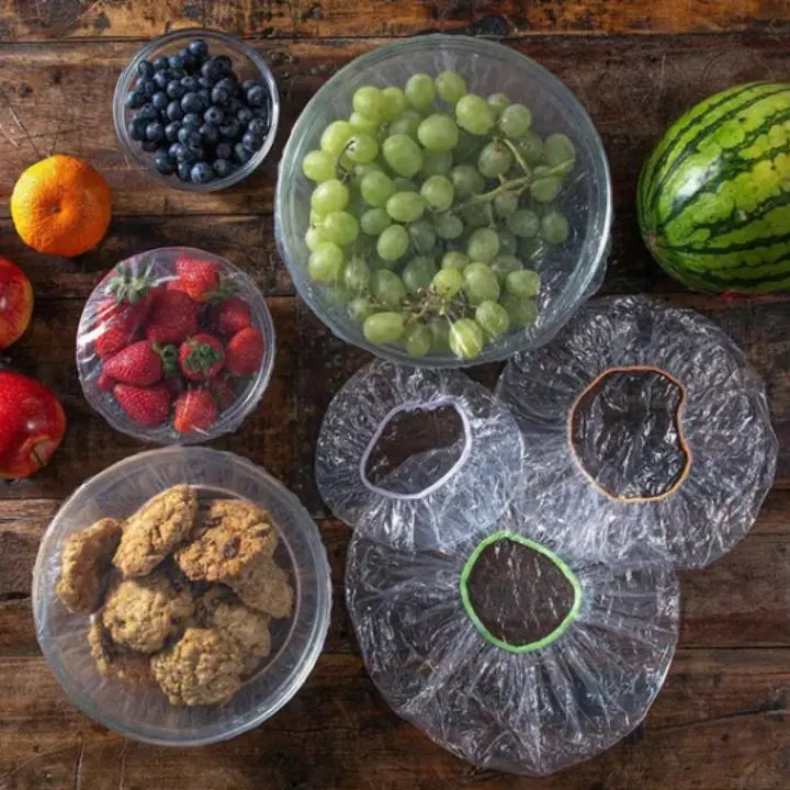 Dehnbare, wiederverwendbare Frischhaltefolie (100 Stück)