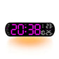 Digitale Wanduhr Großes LED-Display mit Fernbedienung