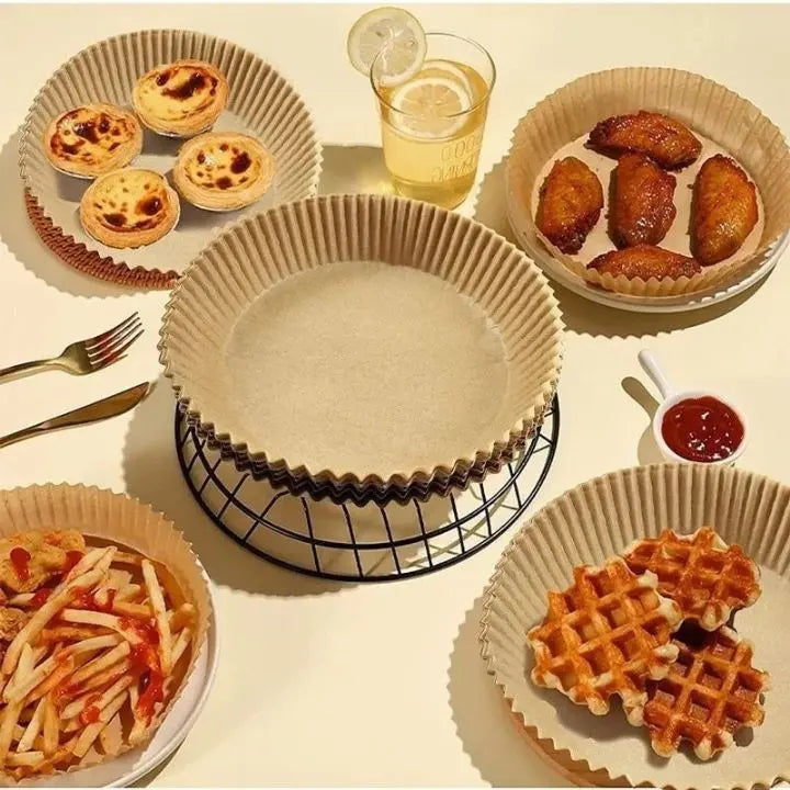 Einwegpapier für Heißluftfritteusen (50 Stücke)