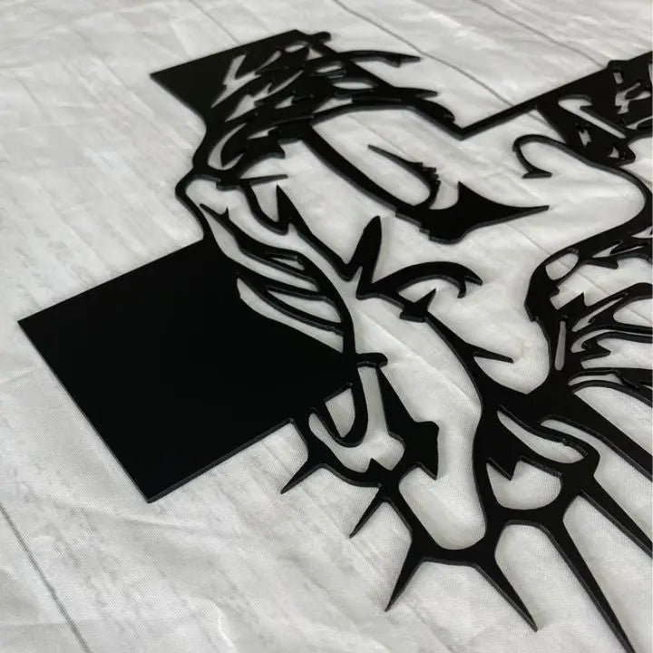 Eleganter Jesus Kreuz Metal Wanddekoration