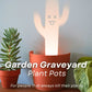 Garten-Graveyard-Pflanzentopf mit LED-Lichtprojektion
