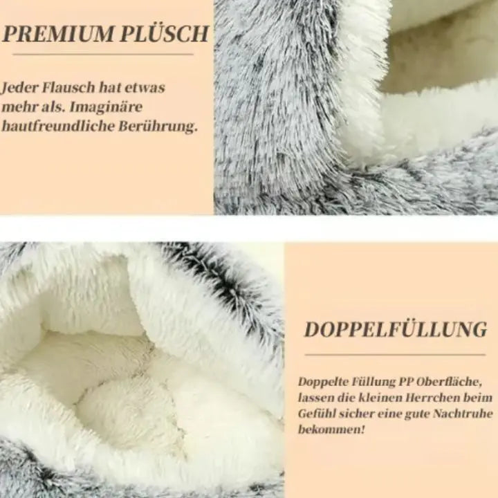 Gemütliche Haustierhöhle – Premium Bett für Komfort & Sicherheit