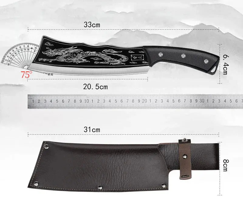 Handgefertigtes Drachenmesser