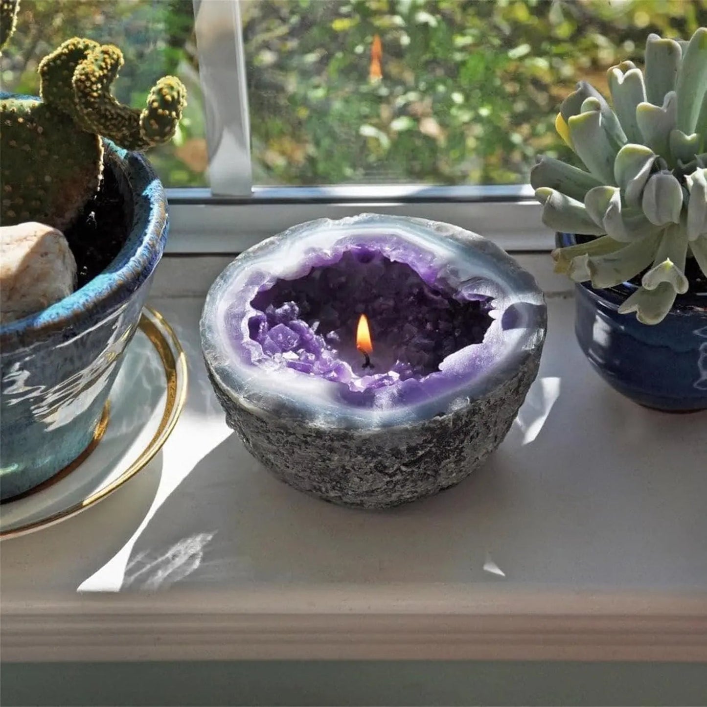 Heilende Energie Kristallkerze für Entspannung und Positive Energie