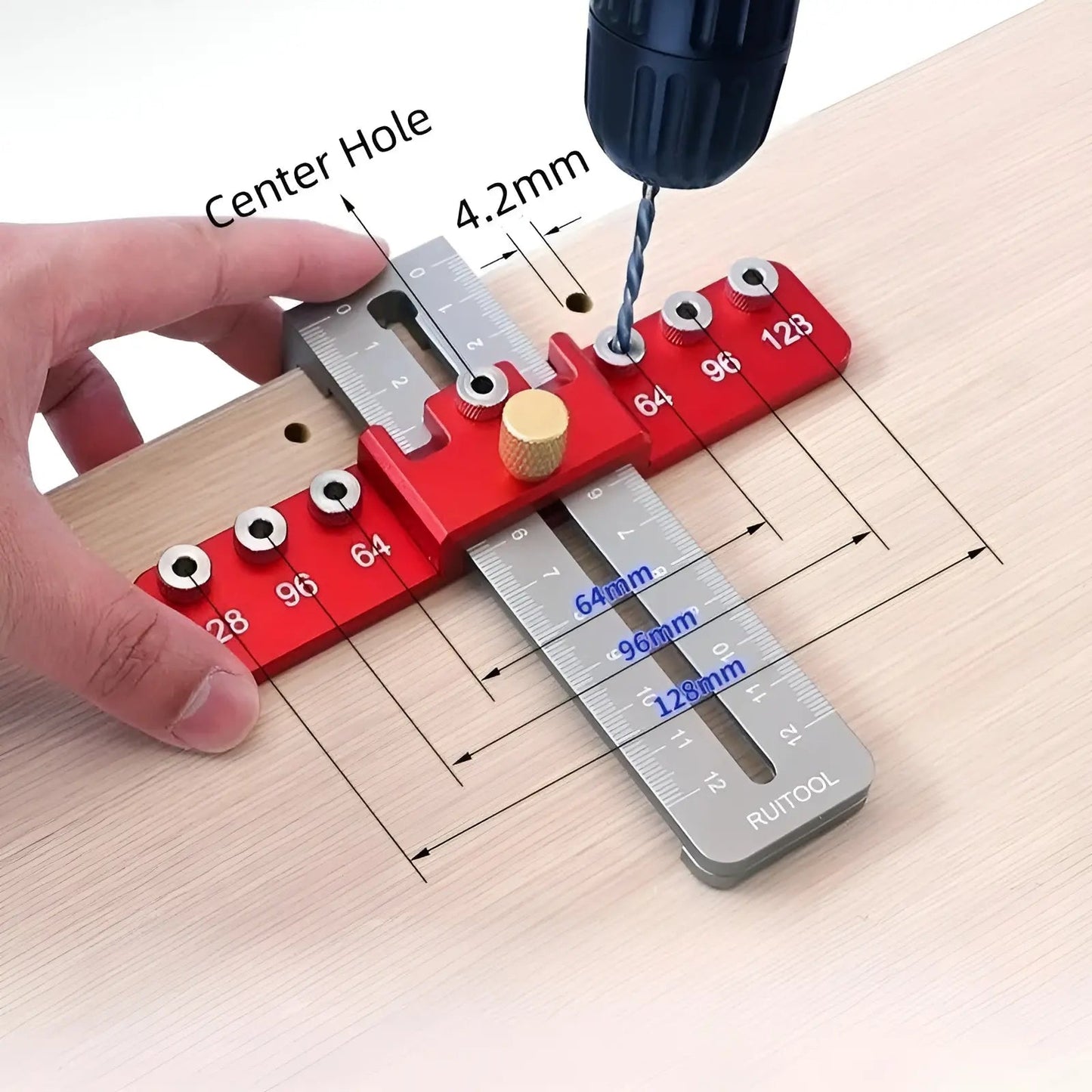 HoleMate ™ Locher für Schubladengriffe