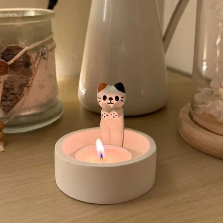 Katzen-Kerzenhalter