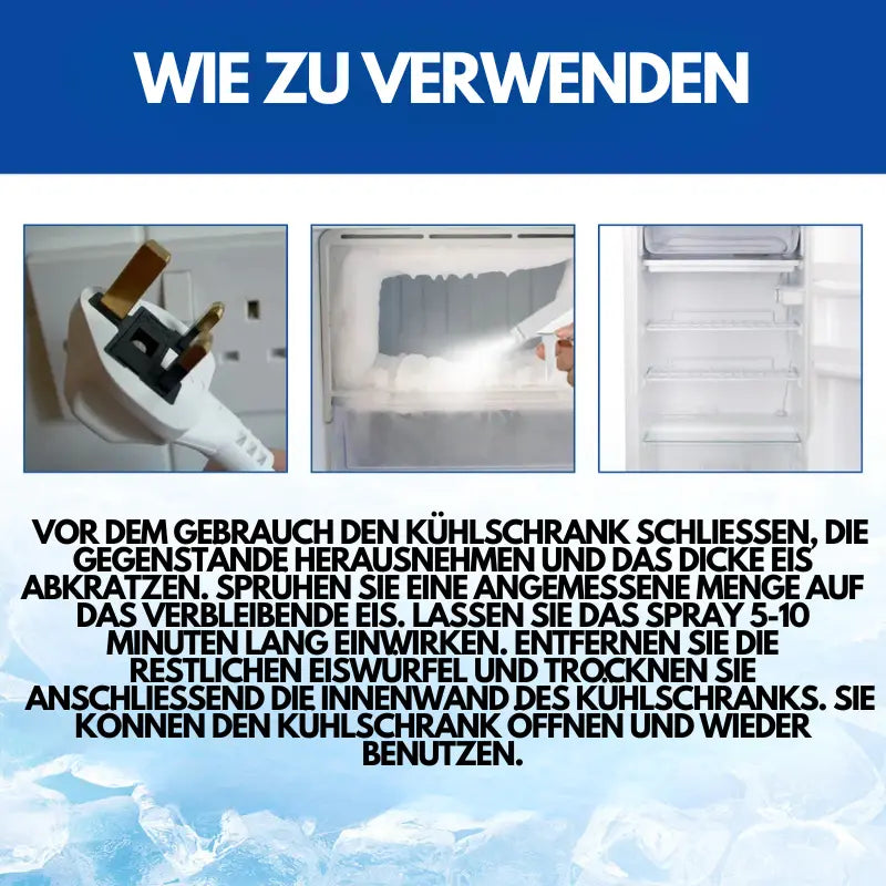 Kraftvoller Kühlschrank-Enteisungsspray