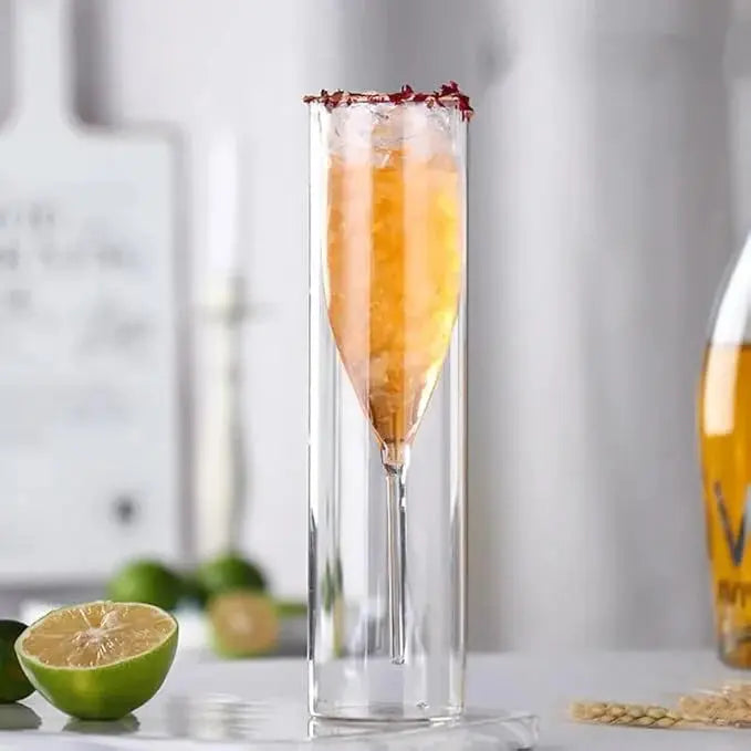 Kristallgläser mit schwebendem Effekt für Champagner