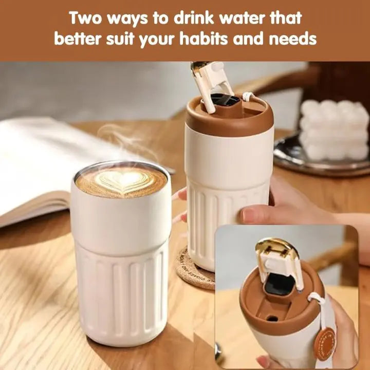 LED-Temperaturanzeige Edelstahl-Thermoskanne