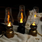 LED Vintage Petroleumlampe – Elegante Elektronische Schaukelkerze