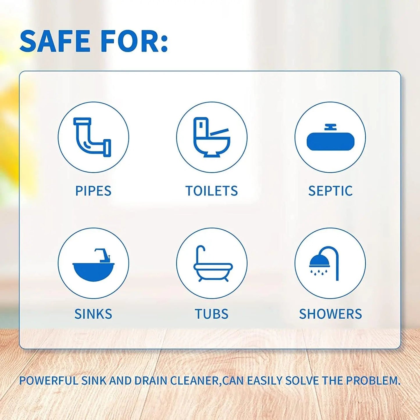 Leistungsstarker Abflussreiniger gegen hartnäckige Verstopfungen