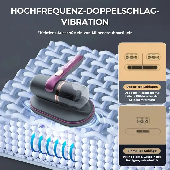 Leistungsstarker Bettsauger mit UV-Licht