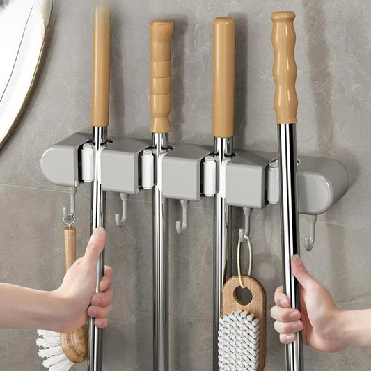 Wandhalterung für Besen, Mopps & Werkzeuge