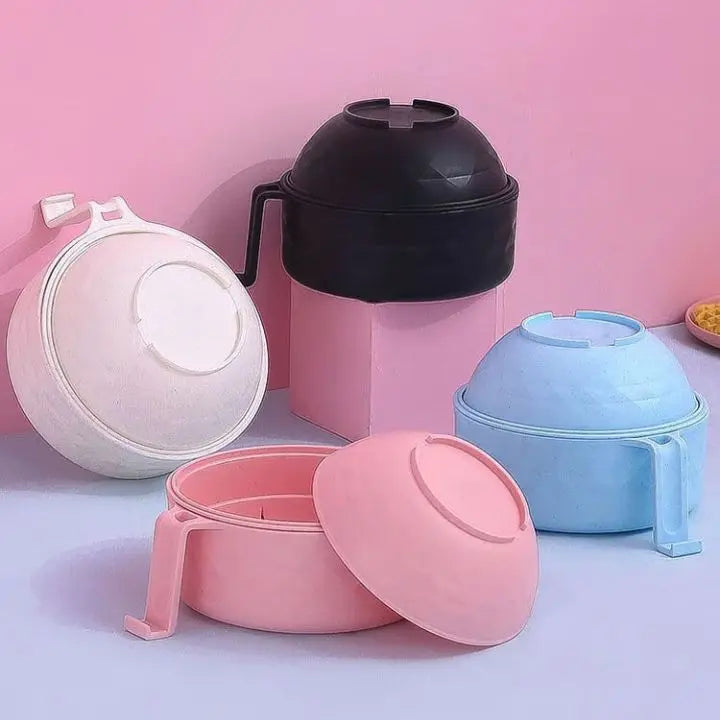 Mikrowellen-Ramen-Schüssel mit Sieb für einfaches Kochen