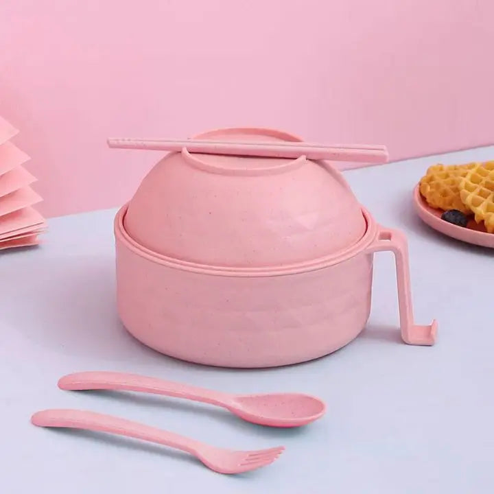 Mikrowellen-Ramen-Schüssel mit Sieb für einfaches Kochen