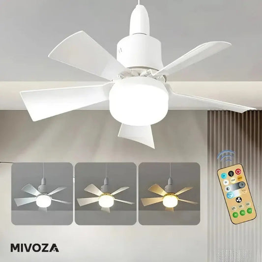 Multifunktionale LED-Deckenventilatorleuchte mit Fernbedienung