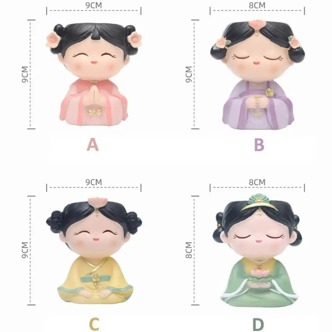 Niedliches Mädchen-Bonsai-Pflanzgefäß