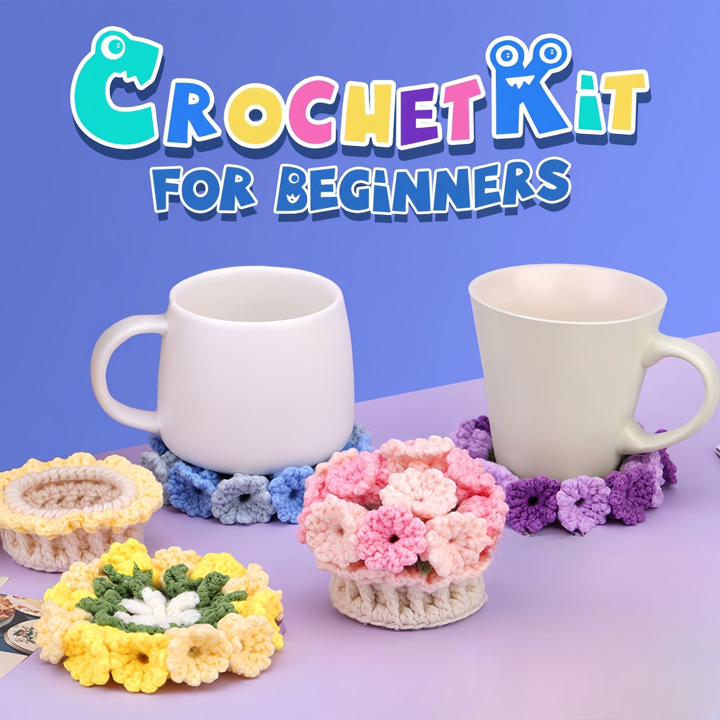 DIY-Untersetzer-Set – Einzigartige florale Designs selbst gestalten