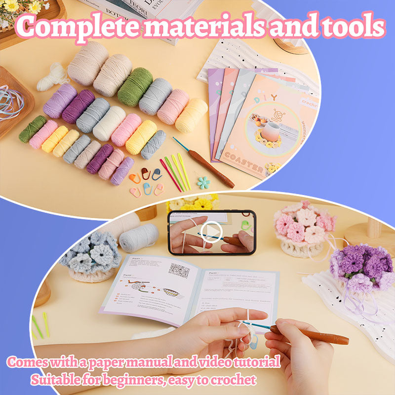 DIY-Untersetzer-Set – Einzigartige florale Designs selbst gestalten