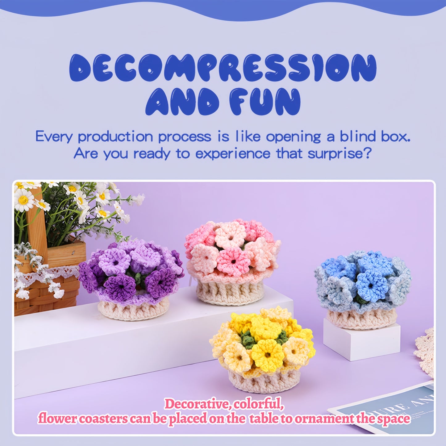 DIY-Untersetzer-Set – Einzigartige florale Designs selbst gestalten