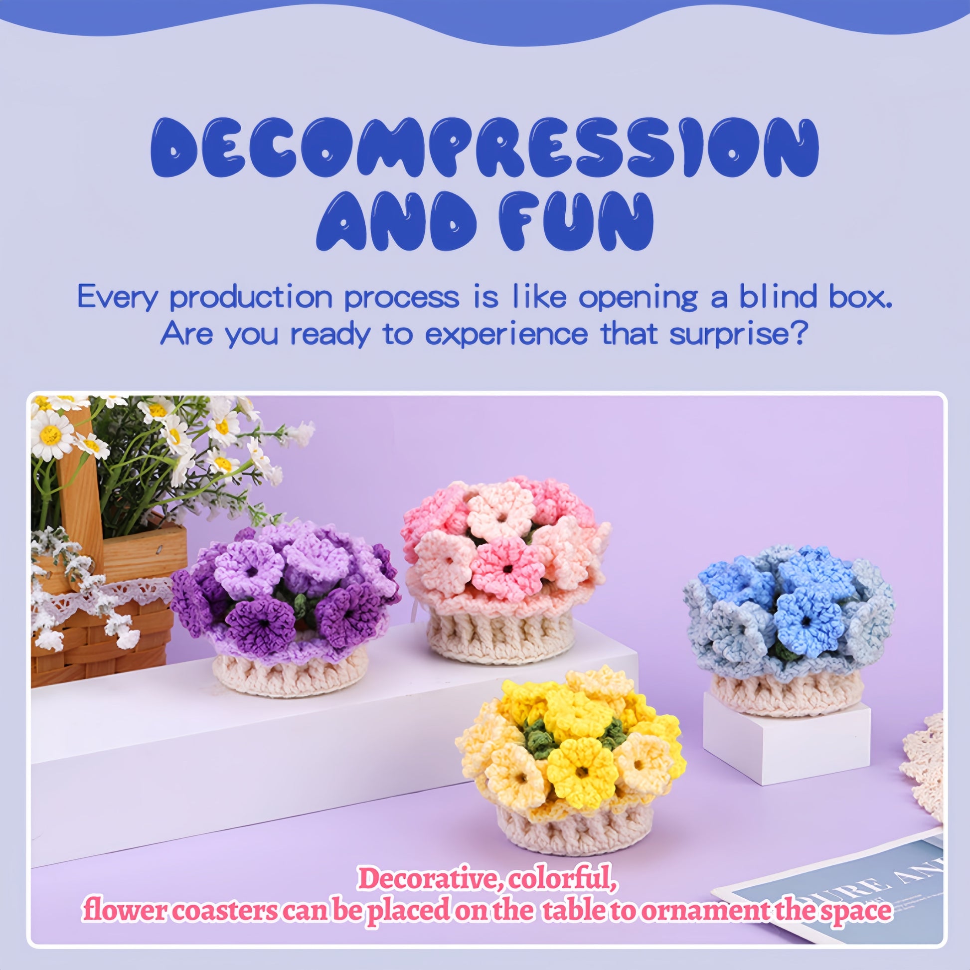 DIY-Untersetzer-Set – Einzigartige florale Designs selbst gestalten