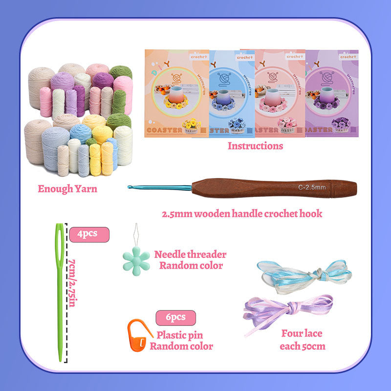 DIY-Untersetzer-Set – Einzigartige florale Designs selbst gestalten