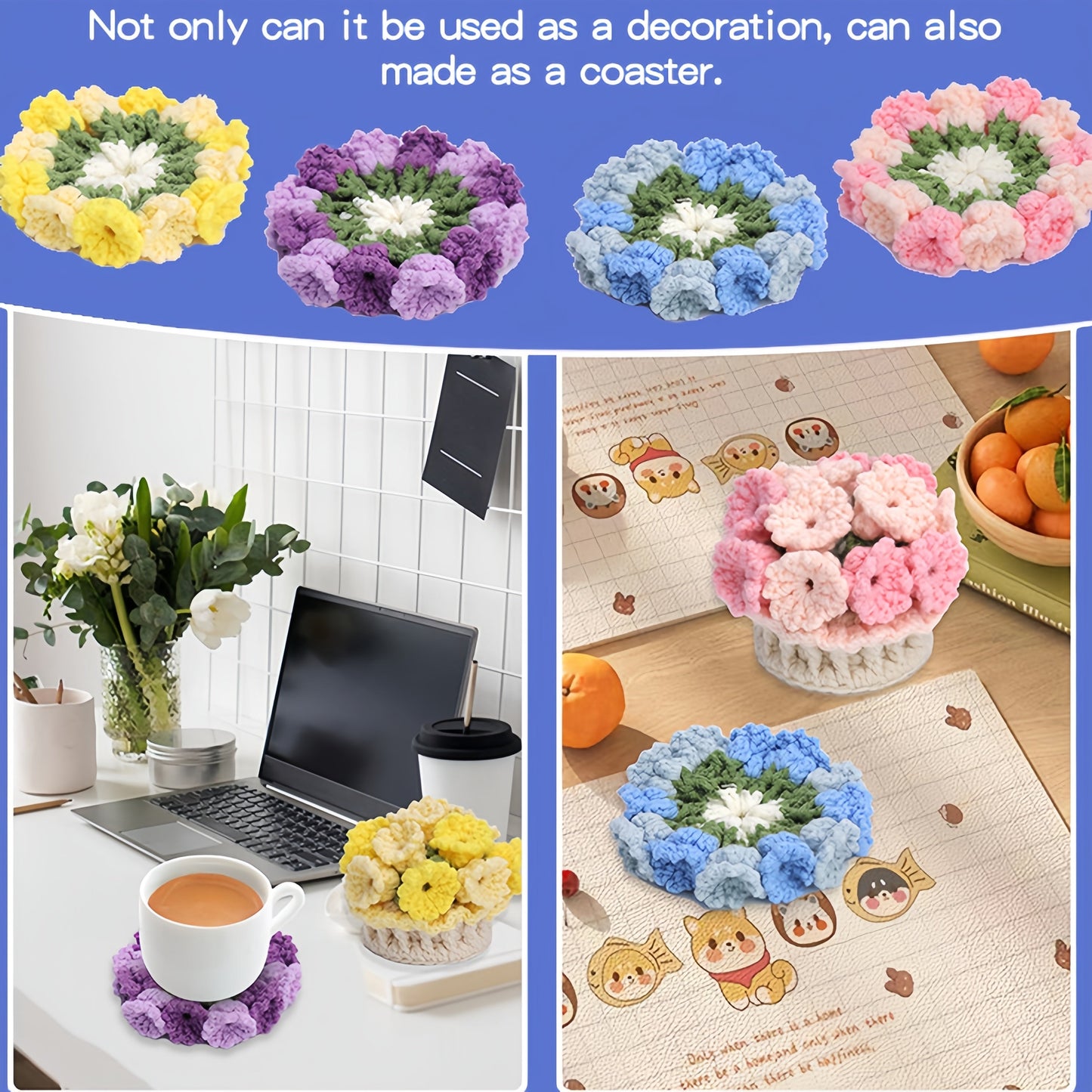 DIY-Untersetzer-Set – Einzigartige florale Designs selbst gestalten