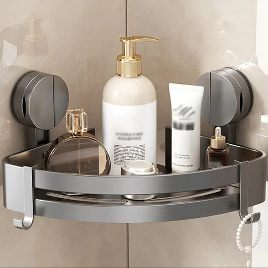 Platzsparendes Schweberegal mit Abflusslöchern