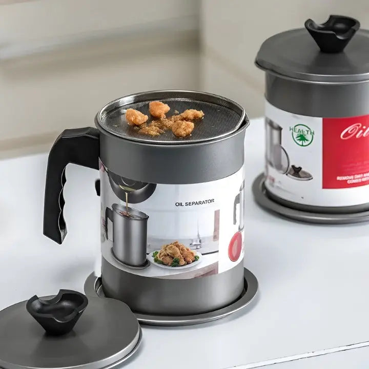 PurityPour™ Filtere unerwünschte Ölreste heraus!