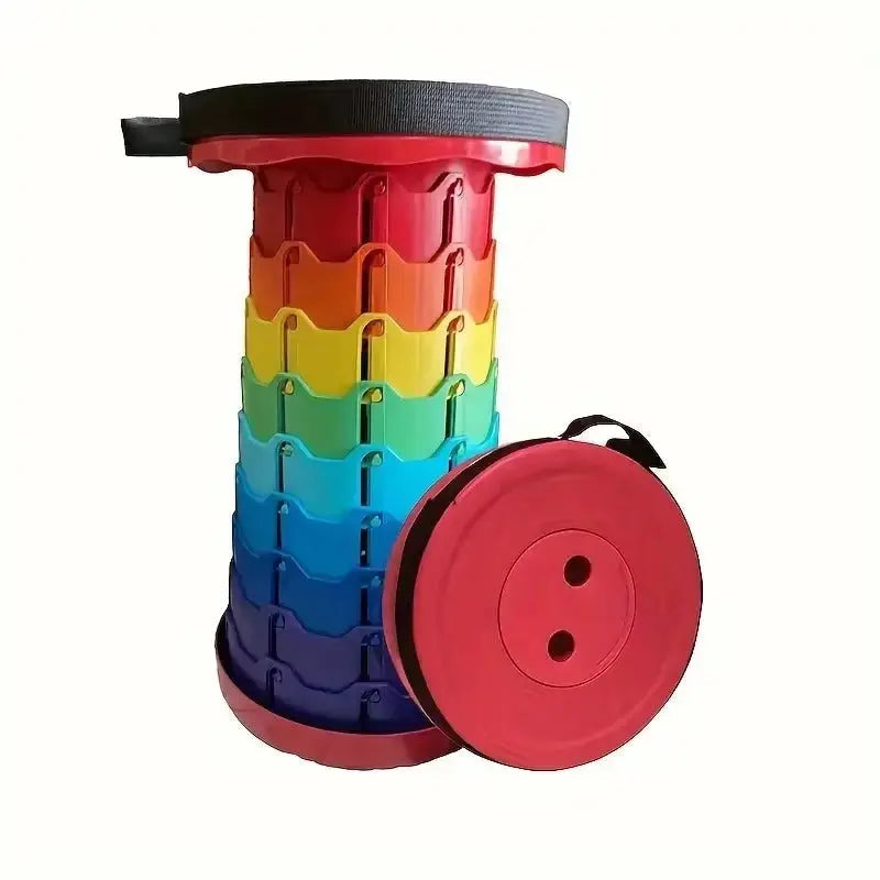 Regenbogen-Teleskophocker