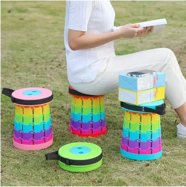 Regenbogen-Teleskophocker