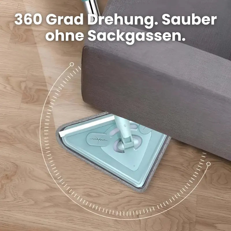 Rotierender Mikrofasermopp mit Edelstahlstiel