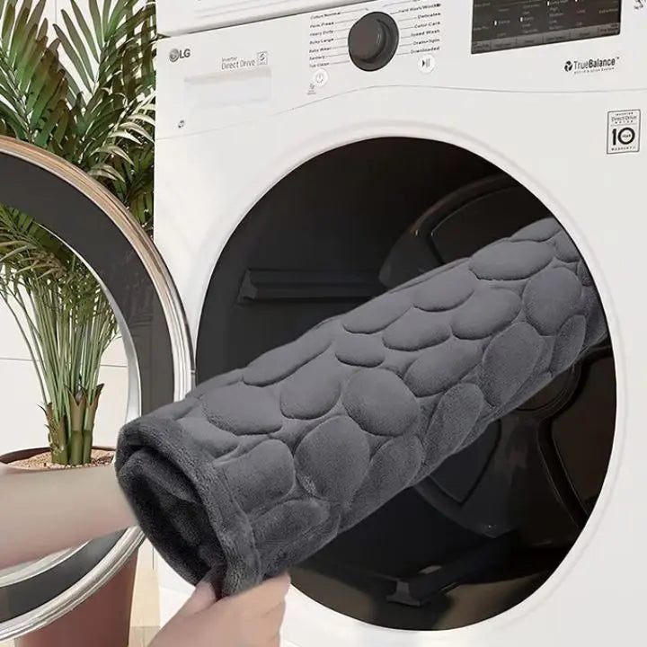 Rutschfeste Badematte mit modernem Kieselmuster