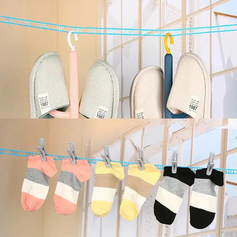 Rutschfeste, winddichte Wäscheleine