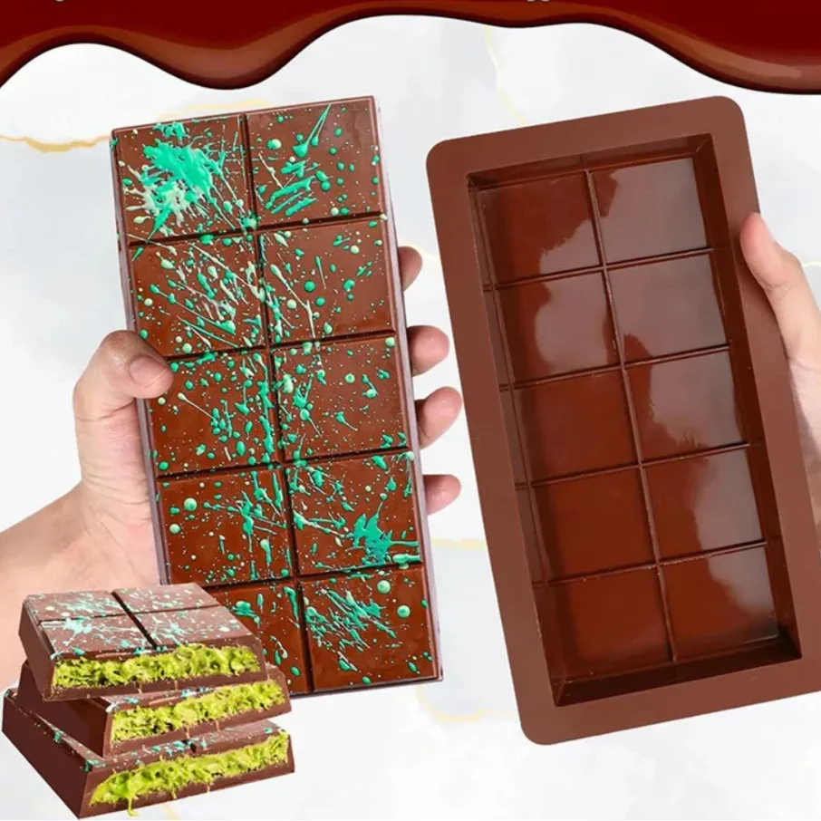 1+1 Gratis | Dubai Schokoladenform – Luxuriöse Gold-Schokolade Zuhause Machen