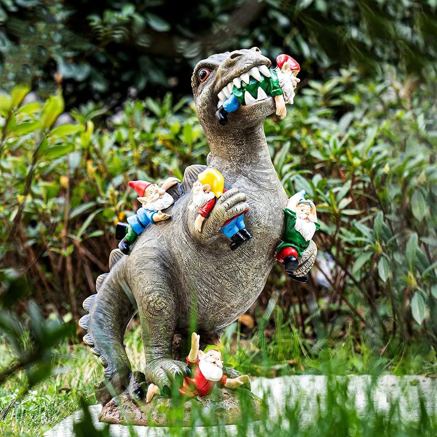 Dinosaurier-Gartenfigur – Lustiger & Einzigartiger Wichtelfresser