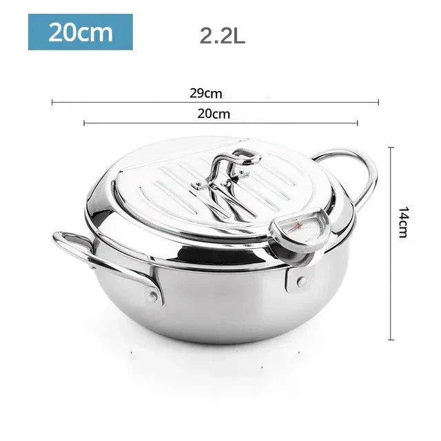 Präzise Edelstahl-Fritteuse – Perfekte, Knusprige Ergebnisse