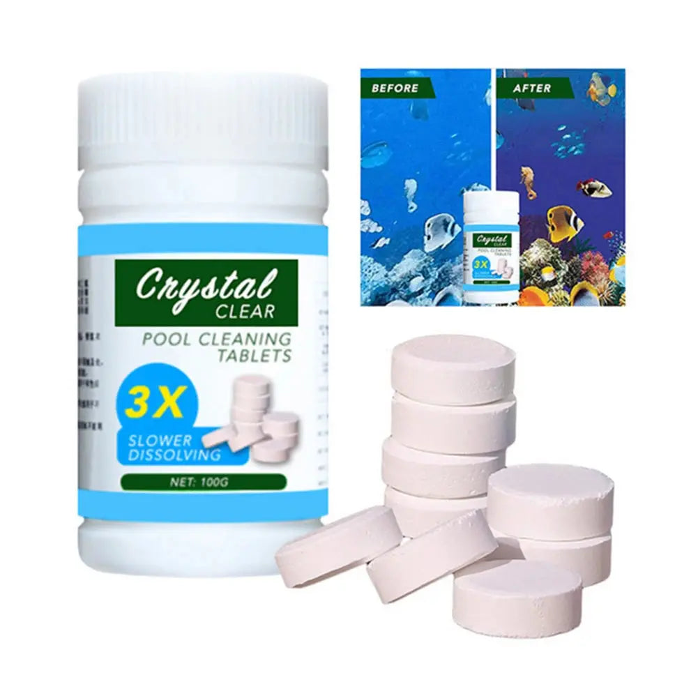 Schnelllösliche Reinigungstabletten für Gartenpools