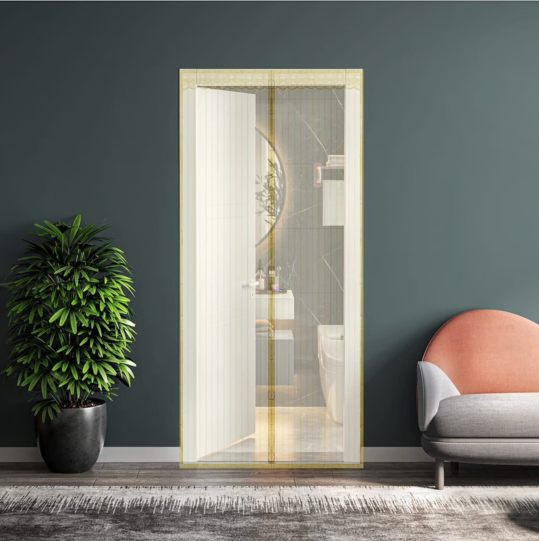 Magnetisches Fliegengitter – Freihändiger Durchgang mit extra starkem Verschluss