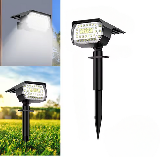 Solar-LED-Strahler für den Außenbereich – Wetterfeste Gartenbeleuchtung mit 3 Helligkeitsstufen