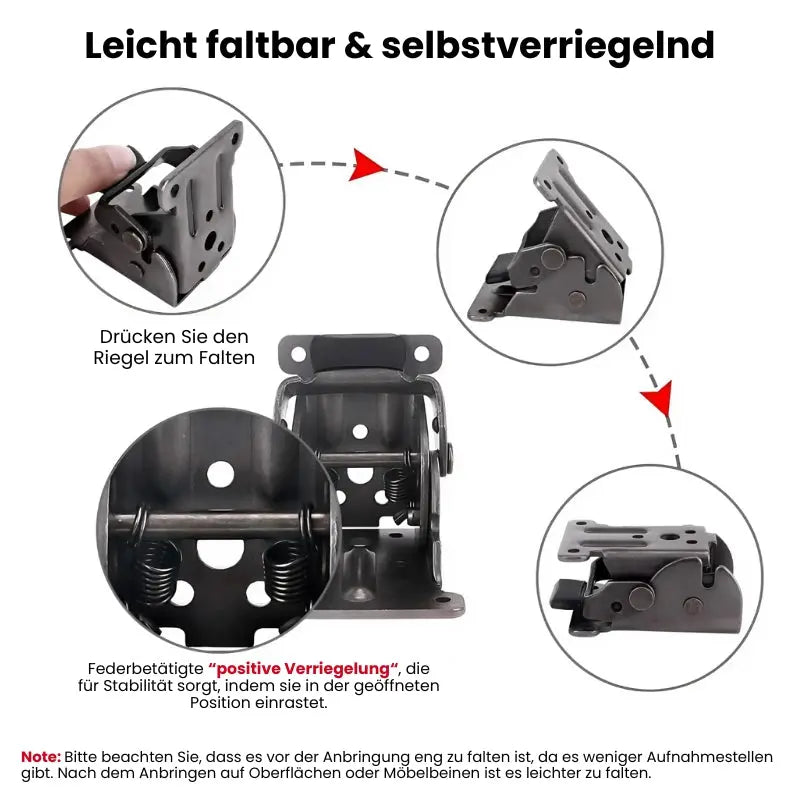 1+1 Gratis | Selbstverriegelnde 90° Klappscharniere